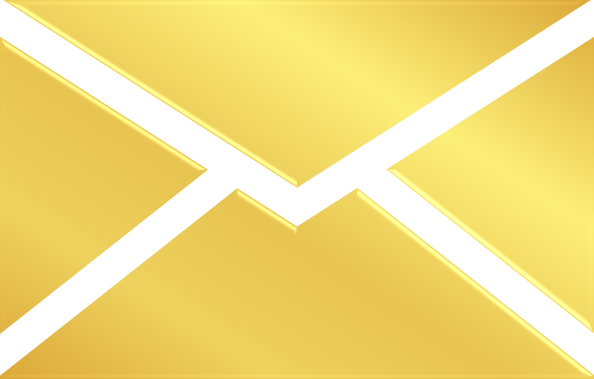 Gold Email Icon